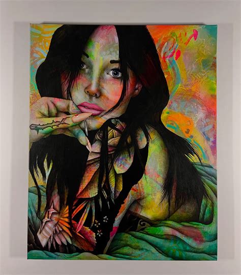 Kristján L. Kristjánsson | “Witchy Chroma” 2024 Acrylic and spray paint