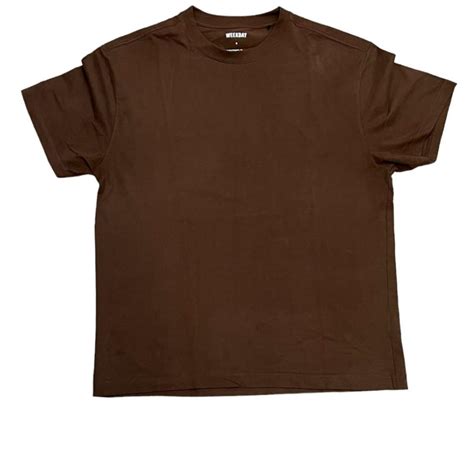 baggy brown oversized tee weekday size  depop