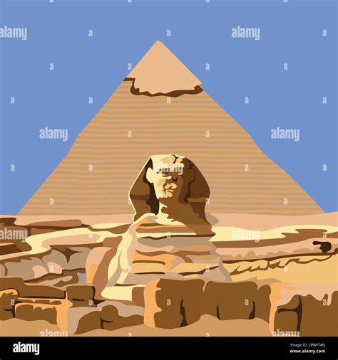Illustration of pyramid giza hi-res stock photography and images - Alamy