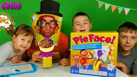 PIE FACE CHALLENGE игра пирог в лицо на русском ТОРТ В ЛИЦО русская ...