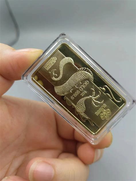 Get 2 FAKE Gold Coins Square Dragon Treasure Coin REPLICA - Etsy