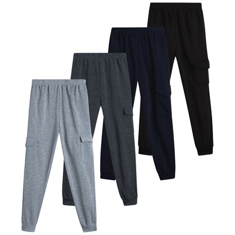 Coney Island Boys' 4 Pack Fleece Jogger Sweatpants, Size: 5-16, Perfect