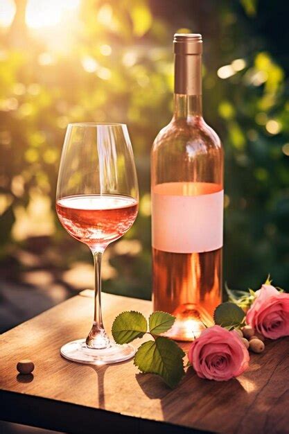 premium photo rose wine tasting