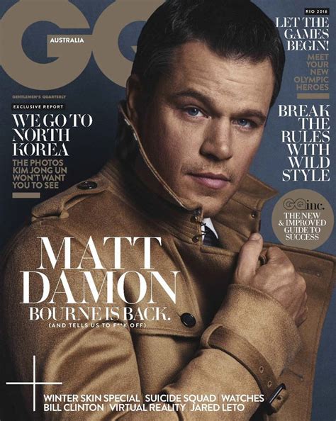 GQ Australia August 2016 Cover (GQ Australia)