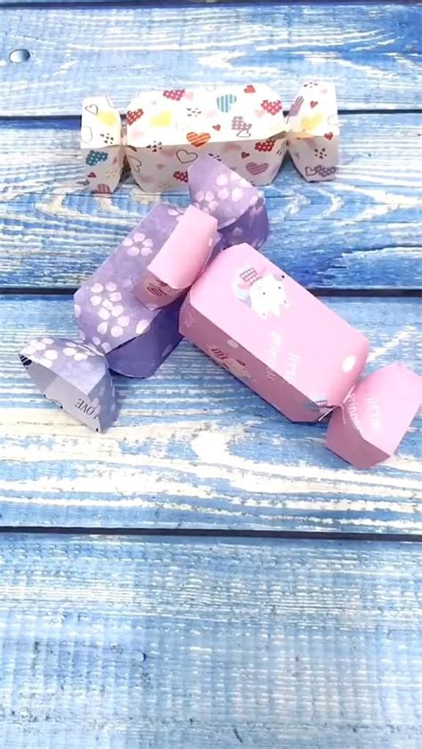 DIY Charming candy box [Video] | Bolsa de papel artesanal, Manualidades ...