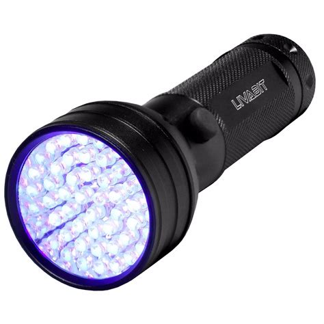 LIVABIT UV LED Flash Light Detector Blood Fake Money Finger Prints Car