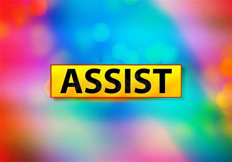 Assist Abstract Colorful Background Bokeh Design Illustration Stock ...
