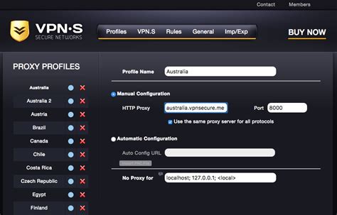 HTTP Proxy Servers | VPNSecure.me