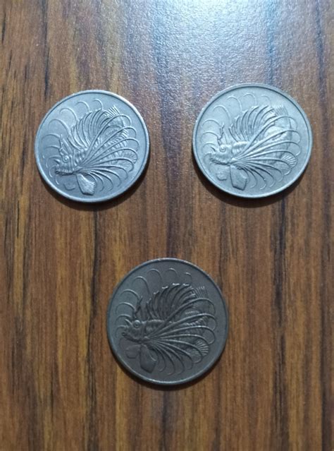 3 x Old 50 Cent Coin altogether, Hobbies & Toys, Memorabilia ...