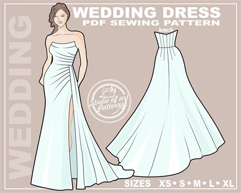 Best 13 PATTERN WEDDING DRESS. Sewing Pattern Wedding Dress With a