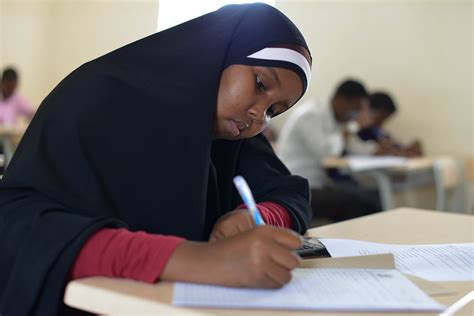 UNSOS-12 | A student sits an exam at SIMAD University, one o… | Flickr