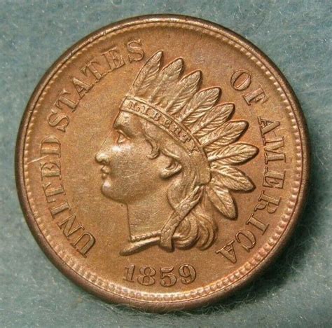 1859 Indian Head Penny Uncirculated Details With Mint Luster! * US Coin ...