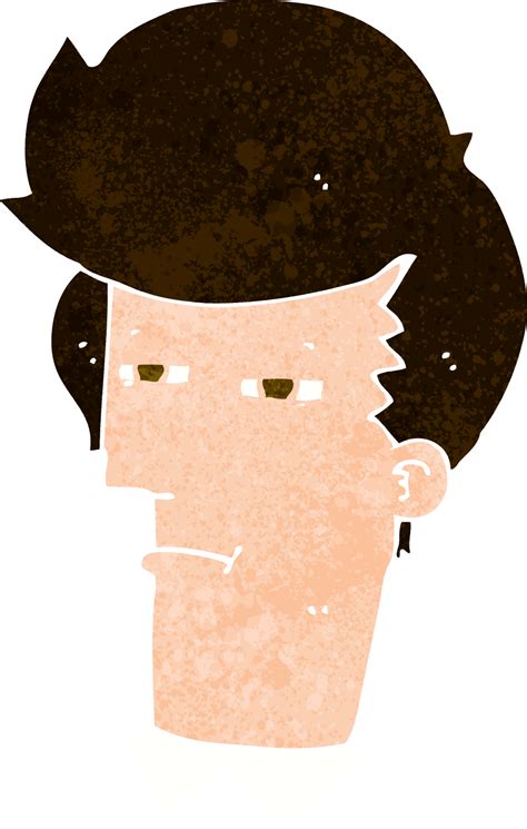 hombre de dibujos animados con los ojos entrecerrados 40705684 PNG