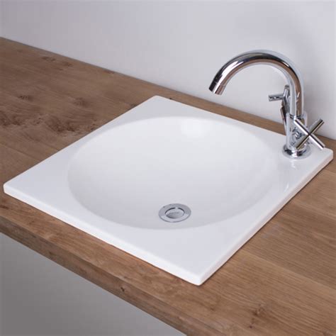 cube large recessed basin house shop