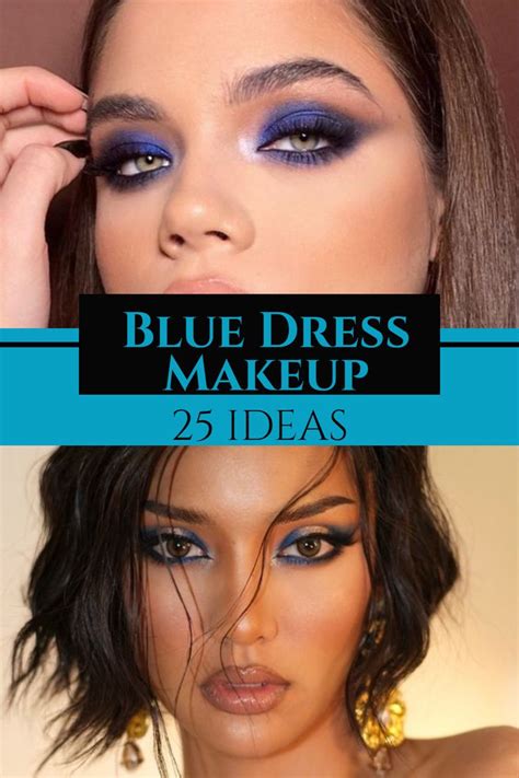 Looking for makeup ideas to pair with your stunning navy blue dress ...