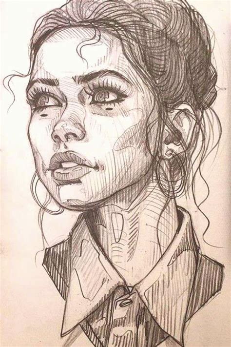 portrait Dessin du visage | Portrait dessin, Dessin de visages, Dessin ...