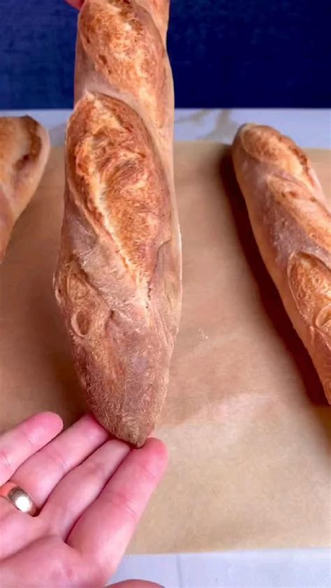 Пшеничный багет. Все рецепты в нашем ТГ канале - ссылка в профиле ...