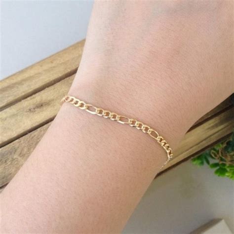 Pulseira Banhada A Ouro Feminina - Pulseira Feminina 3x1 com 3mm Banhada a Ouro 18k | Elo7