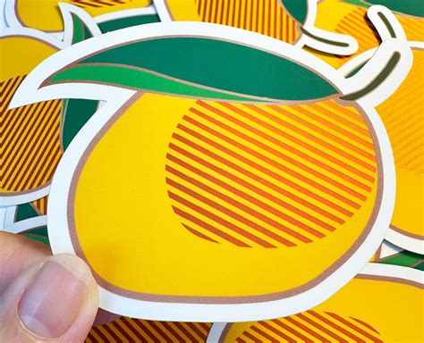 mango sticker behance