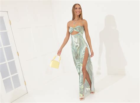 Green Print Maxi Dresses under $100