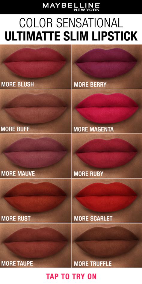 New! Maybelline's Ultimatte Slim Lipstick | Makeup, Lipstick makeup ...