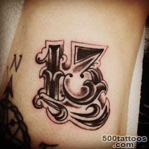 Number 13 tattoo designs, ideas, | 13 tattoos, Tattoo designs, Number ...