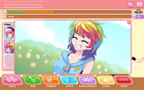 Iro from crush crush is rainbow dash right? was browsing steam profile ...