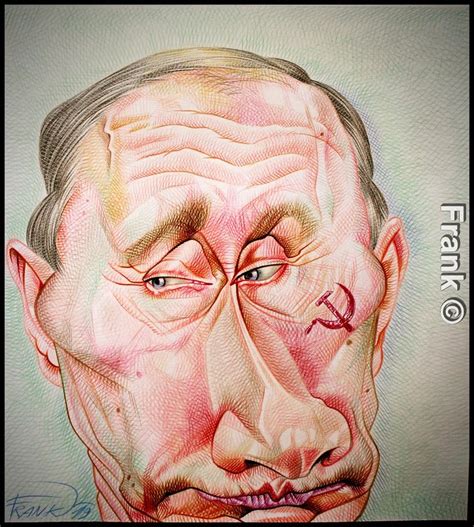 Caricature of Putin, by Frank on Behance in 2021 | Caricature, Funny ...