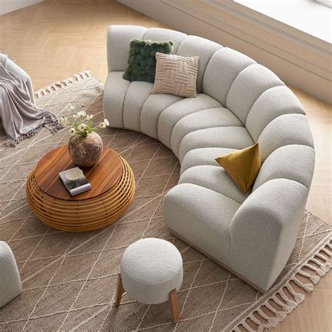 curved sofas  chic rounded  couches  shop