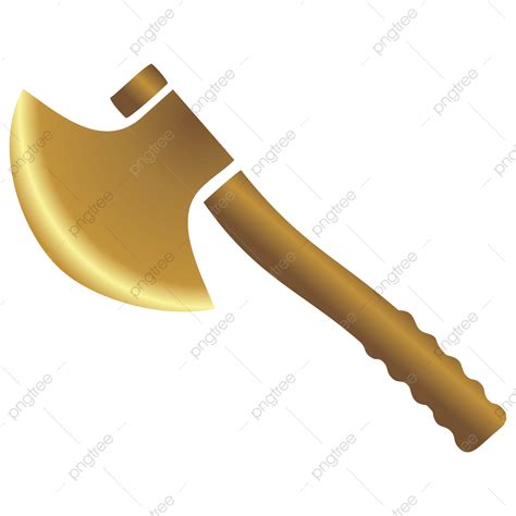 gold axe png vector psd  clipart  transparent background
