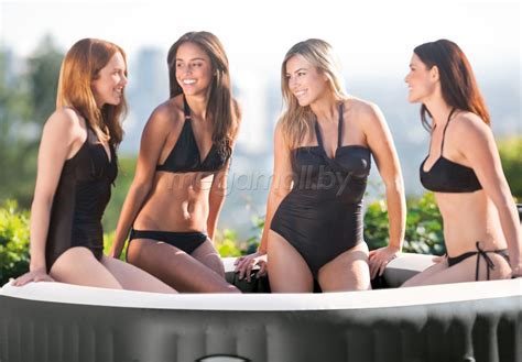 Надувной бассейн джакузи Intex 28462 PureSpa Jet and Bubble Deluxe ...