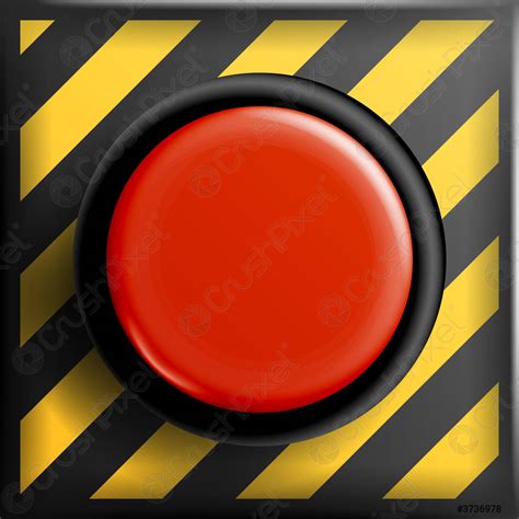 red panic button sign vector red alarm shiny button illustration