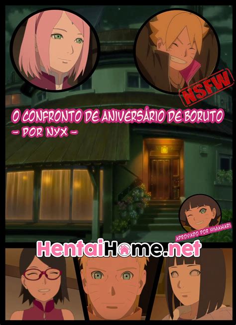 Sakura o presente do virgem Boruto - HQ Erótico