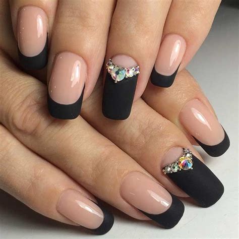 45 Edgy Black Nails and Designs You'll Love - StayGlam | Manicura de ...