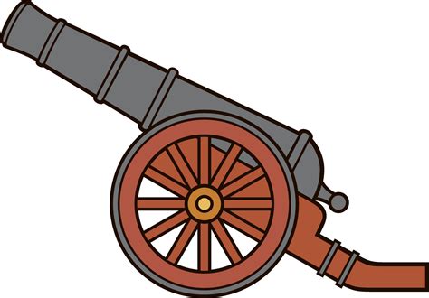 ancient  pirate cannon  vector art  vecteezy