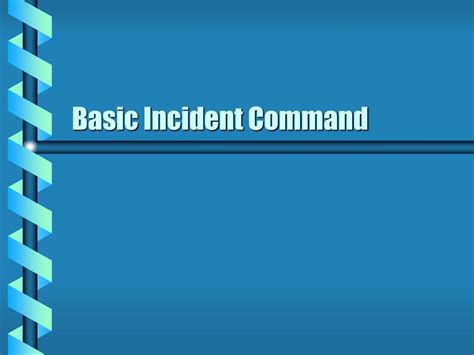 basic incident command powerpoint