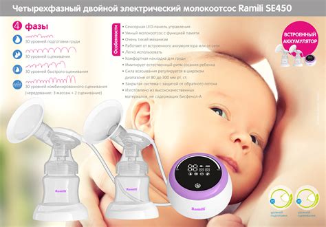 Каталог Двойной молокоотсос Ramili SE450 с дополнительной ...