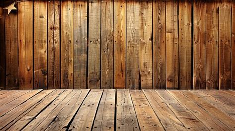 premium photo  wooden wall   large gap   middle