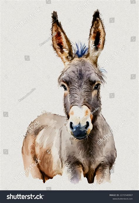 820 Watercolor Donkey Images, Stock Photos, 3D objects, & Vectors ...