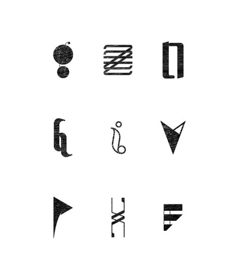 glyphs on Behance