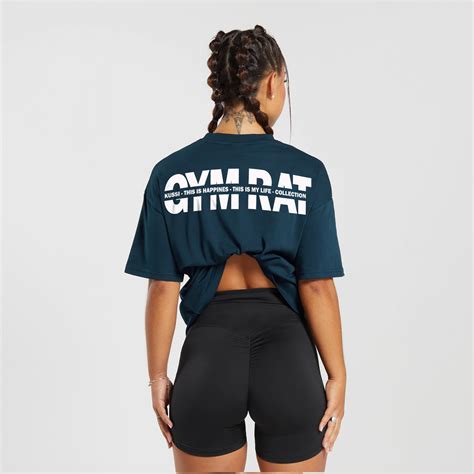 POLERA BASIC MUJER GYM RAT EDICION LIMITADA NAVY