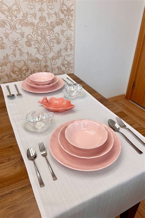 saubers premium beyaz runner  oertuesue dekoratif  oertuesue balkon