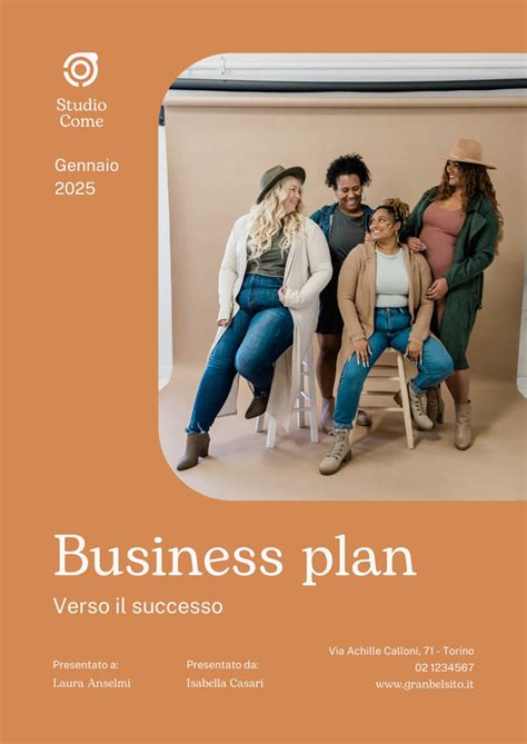 Modelli di business plan da modificare e stampare gratis | Canva
