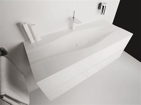Тумба подвесная с раковиной и двумя ящиками белая Miro 110 - купить за ...