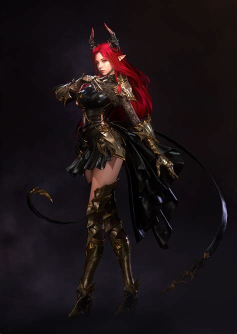 ArtStation - Succubus!!, JAEYOUNG JEONG | Fantasy female warrior