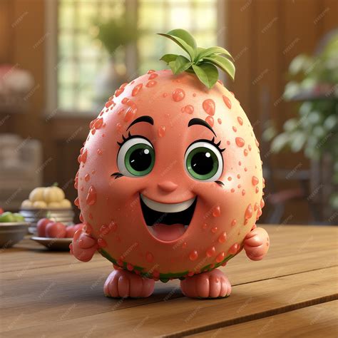 Premium Photo | 3d realistic cartoon cute watermelon fruit