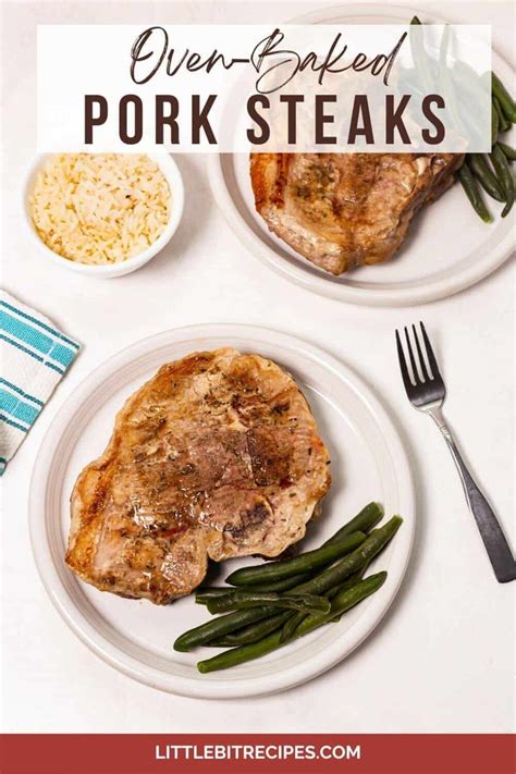 For a simple dinner, try baked pork steaks in the oven. It is so easy ...