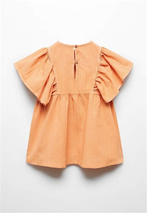 Платье Mango Kids MODENA, цвет: оранжевый, RTLADM387001 — купить в ...
