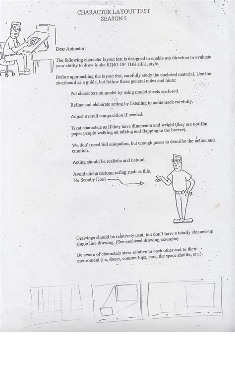 King of the Hill Storyboard Test : 20th Century Fox : Free Download