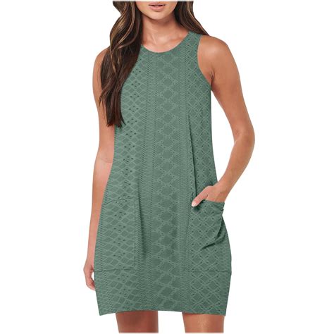 Oplxuo Women's Swimsuit Coverup Eyelet Sleeveless Bathing Suit Cover Up